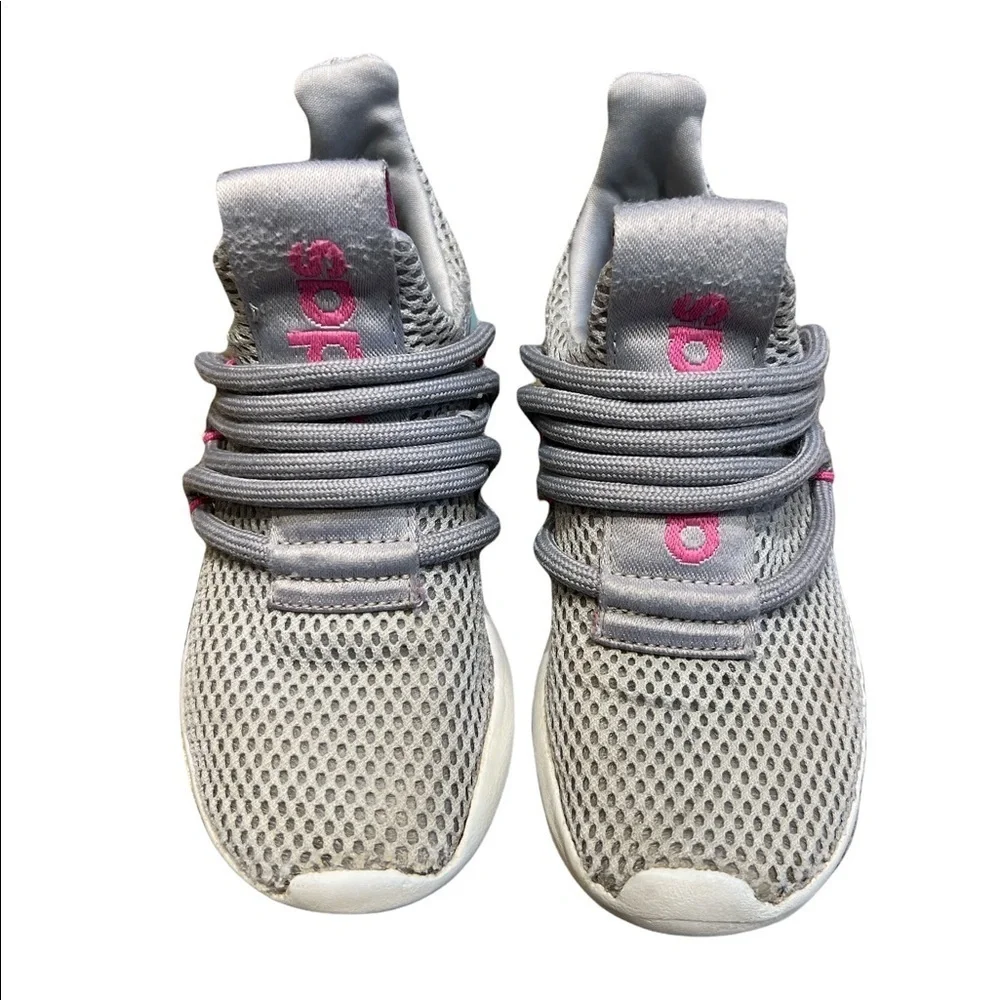adidas Kids' Lite Racer Adapt 3.0 Shoes pink/ Gray size 11 K